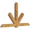 Ekena Millwork Kennewick Rough Sawn Timber Gable Bracket, Western Red Cedar, 96"W x 56"H x 6"D x 6"F, 14/12 Pitch GBW096X56X0606KEN00RWR - alternate 5